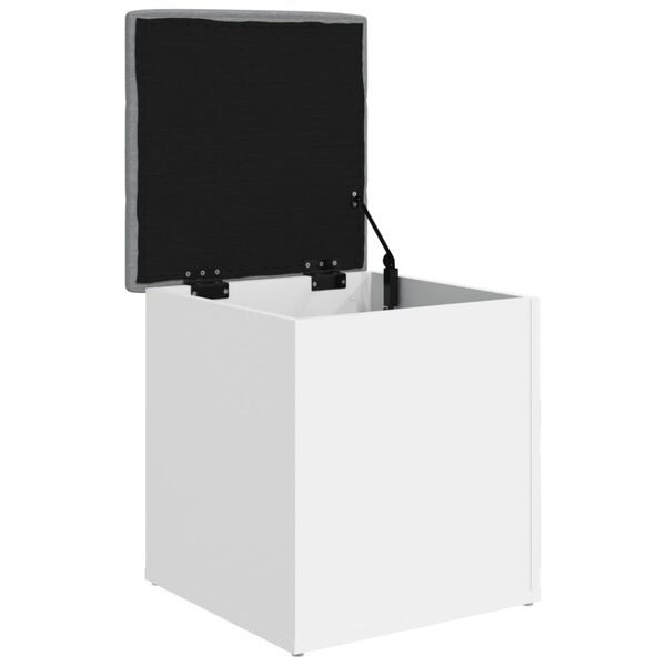 vidaXL Παγκάκι Αποθήκευσης Λευκό 42 x 42 x 45 εκ. από Επεξεργ. Ξύλο