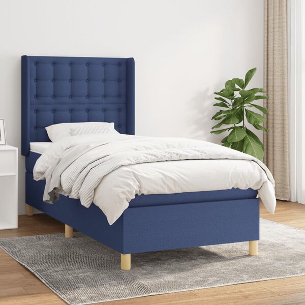 vidaXL &Kappa;&rho;&epsilon;&beta;ά&tau;&iota; Boxspring &mu;&epsilon; &Sigma;&tau;&rho;ώ&mu;&alpha; &Mu;&pi;&lambda;&epsilon; 90x200 &epsilon;&kappa;.&Upsilon;&phi;&alpha;&sigma;&mu;ά&tau;&iota;&nu;&omicron;