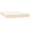 vidaXL &Kappa;&rho;&epsilon;&beta;ά&tau;&iota; Boxspring &mu;&epsilon; &Sigma;&tau;&rho;ώ&mu;&alpha; &Kappa;&rho;&epsilon;&mu; 140x200 &epsilon;&kappa;. &Upsilon;&phi;&alpha;&sigma;&mu;ά&tau;&iota;&nu;&omicron;