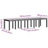 vidaXL Σέτ φαγητού για κήπο 15 pcs Λευκό Rattan Polt