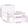 vidaXL &Kappa;&rho;&epsilon;&beta;ά&tau;&iota; Boxspring &mu;&epsilon; &Sigma;&tau;&rho;ώ&mu;&alpha; &Sigma;&kappa;&omicron;ύ&rho;&omicron; &Pi;&rho;ά&sigma;&iota;&nu;&omicron; 140x190&epsilon;&kappa;. &Beta;&epsilon;&lambda;&omicron;ύ&delta;&iota;&nu;&omicron;