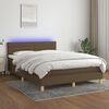 vidaXL &Kappa;&rho;&epsilon;&beta;ά&tau;&iota; Boxspring &mu;&epsilon; &Sigma;&tau;&rho;ώ&mu;&alpha; & LED &Sigma;&kappa;.&Kappa;&alpha;&phi;έ 140x200 &epsilon;&kappa; &Upsilon;&phi;&alpha;&sigma;&mu;ά&tau;&iota;&nu;&omicron;