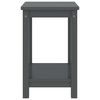 vidaXL Κομοδίνο Σκούρο Γκρι 35 x 30 x 47 εκ. από Μασίφ Ξύλο Πεύκου