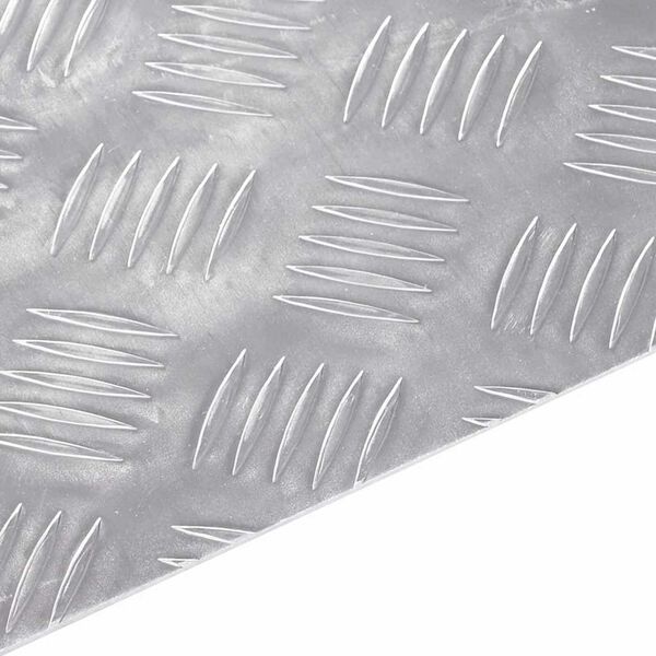 vidaXL Επιφάνειες Καρό 2 pcs Ασημί 30 x 20 cm Αλουμίνιο