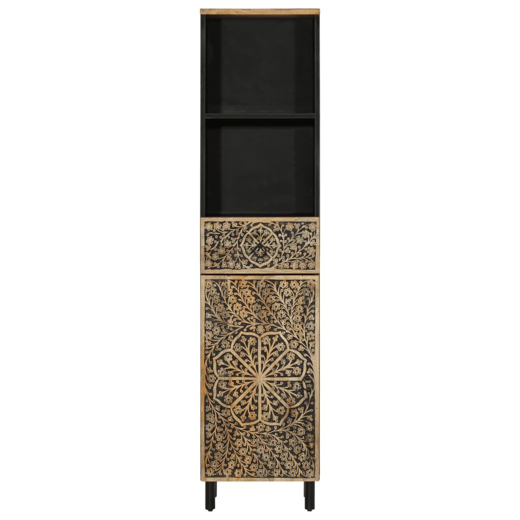 vidaXL Ντουλάπι Μπάνιου 38 x 33 x 160 εκ. από Μασίφ Ξύλο Μάνγκο