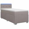 vidaXL &Kappa;&rho;&epsilon;&beta;ά&tau;&iota; Box Spring &mu;&epsilon; &Sigma;&tau;&rho;ώ&mu;&alpha; &kappa;&alpha;&iota; LED Taupe 80 x 200 cm Ύ&phi;&alpha;&sigma;&mu;&alpha;