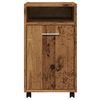 vidaXL Ντουλάπι με ρόδες Παλιό ξύλο 33x38x60 cm Ξύλο μηχανής