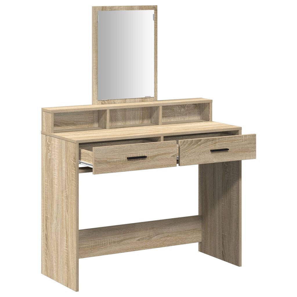 Τουαλέτα vidaXL με Συρτάρια Sonoma Oak 100x41x140 εκ.
