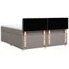 vidaXL &Kappa;&rho;&epsilon;&beta;ά&tau;&iota; Boxspring &mu;&epsilon; &Sigma;&tau;&rho;ώ&mu;&alpha; Taupe 180x200 &epsilon;&kappa;. &Upsilon;&phi;&alpha;&sigma;&mu;ά&tau;&iota;&nu;&omicron;