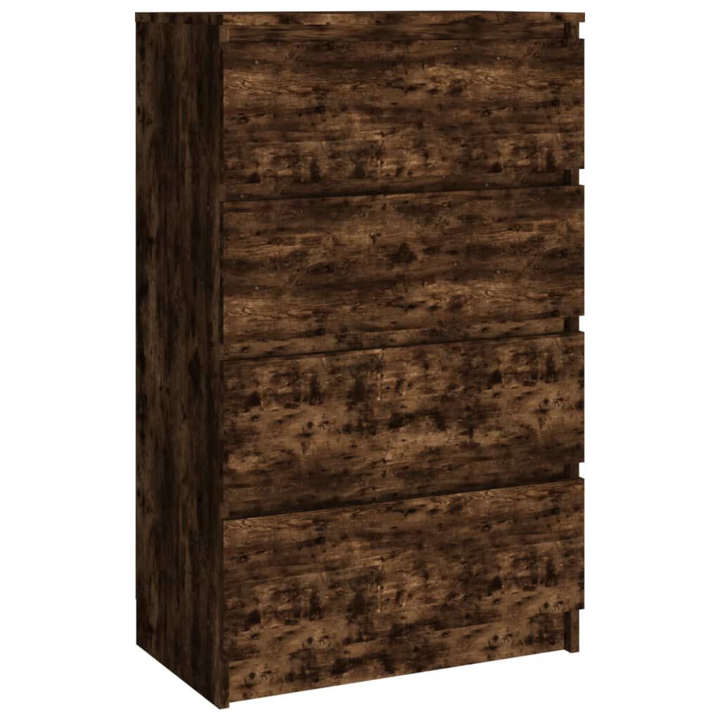 vidaXL Συρταριέρα Καπνιστή Δρυς 60 x 35 x 98,5 εκ. Επεξεργασμένο Ξύλο