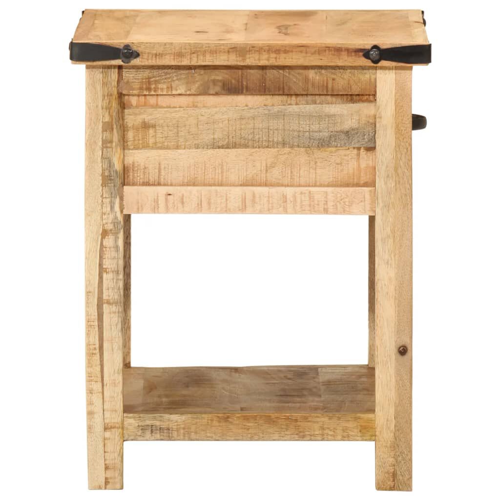vidaXL Κομοδίνο 40 x 40 x 50 εκ. από Μασίφ Ξύλο Μάνγκο
