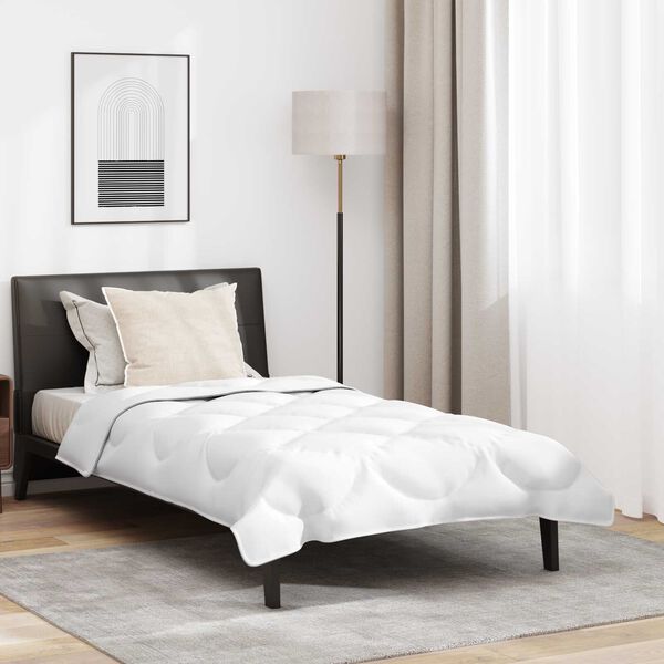 vidaXL Διπλό με Μαξιλάρι 2 pcs Λευκό 155 x 200 εκ. Μικροΐνες