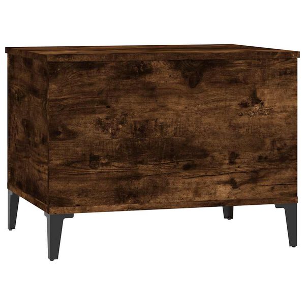 vidaXL Τραπεζάκι Σαλονιού Καπνιστή Δρυς 60x44,5x45 εκ. Επεξ. Ξύλο