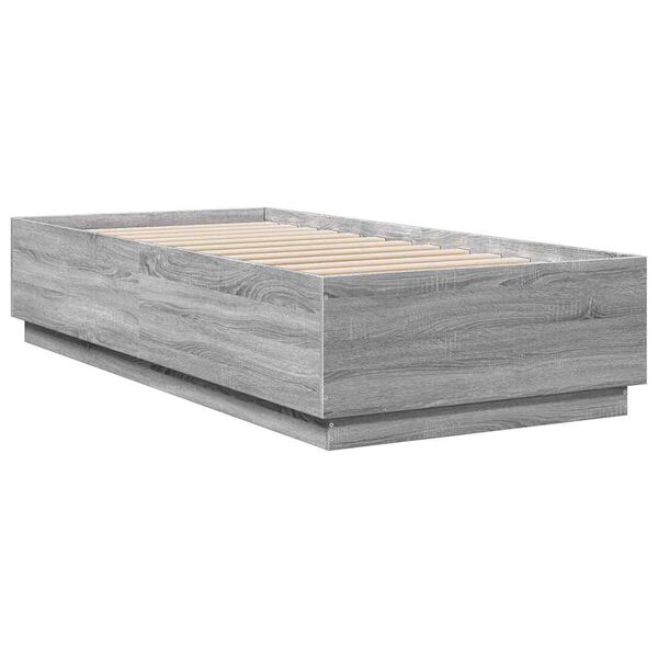 vidaXL Πλαίσιο Κρεβατιού Γκρι Sonoma 100x200 εκ. Επεξεργασμένο Ξύλο