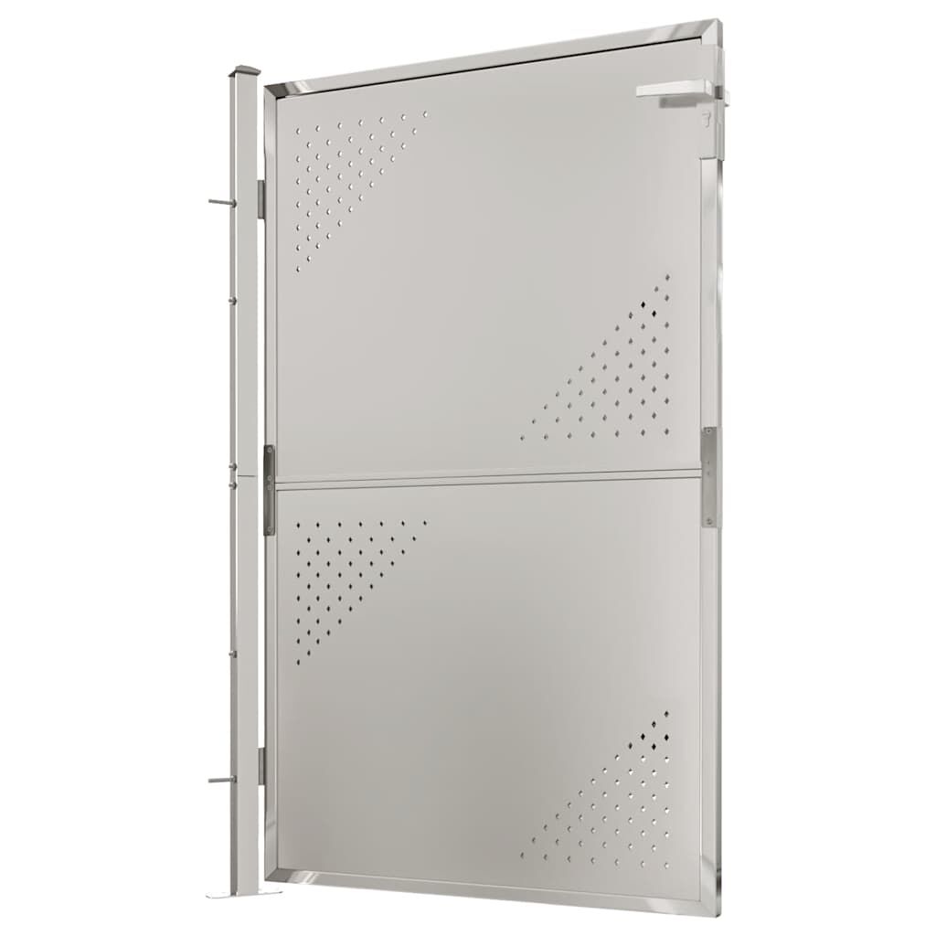 vidaXL Πόρτα Περίφραξης Κήπου 100 x 150 εκ. από Ανοξείδωτο Ατσάλι