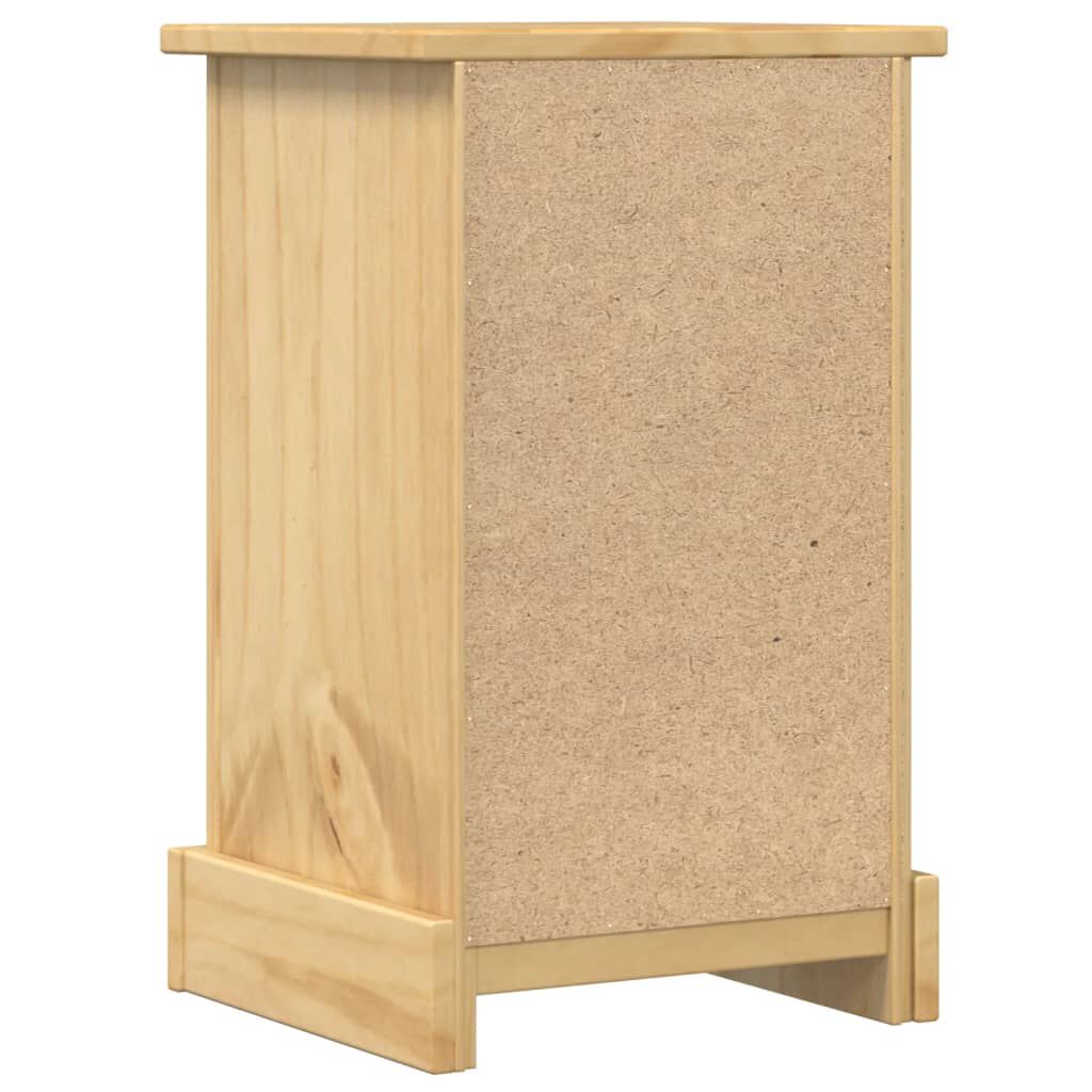 vidaXL Κομοδίνο Corona 35x32,5x58 εκ. από Μασίφ Ξύλο Πεύκου