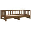 vidaXL Καναπές Κρεβάτι Καφέ Μελί 2 x (90 x 200) εκ. Μασίφ Ξύλο Πεύκου