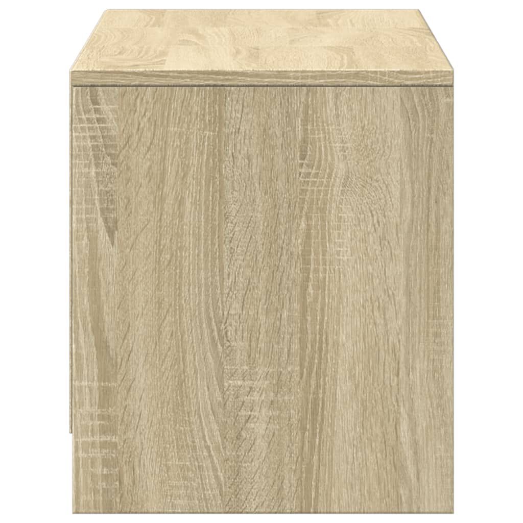 vidaXL Έπιπλο Τηλεόρασης με LED Sonoma Δρυς 97x34x40 εκ. Επεξ. Ξύλο