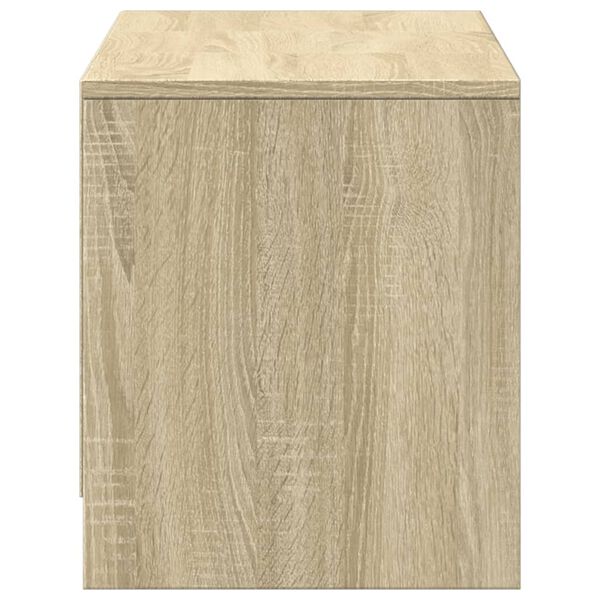 vidaXL Έπιπλο Τηλεόρασης με LED Sonoma Δρυς 97x34x40 εκ. Επεξ. Ξύλο