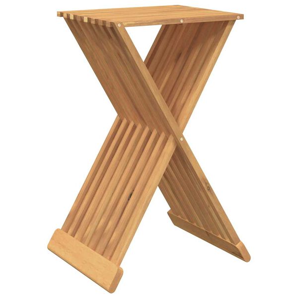 vidaXL Σκαμπό Πτυσσόμενο 40 x 32,5 x 70 εκ. από Μασίφ Ξύλο Teak