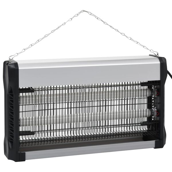 vidaXL Εντομοπαγίδα Ηλεκτρική 30 W Μαύρη από Αλουμίνιο και ABS