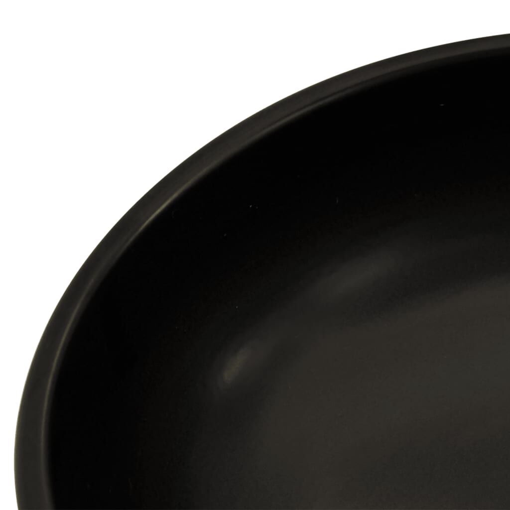 vidaXL Νιπτήρας Μαύρος και Μπλε Φ41 x 14 εκ. Κεραμικός