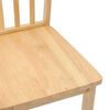 vidaXL Καρέκλες τραπεζαρίας 2 τεμ Φυσικό μασίφ ξύλο καουτσούκ