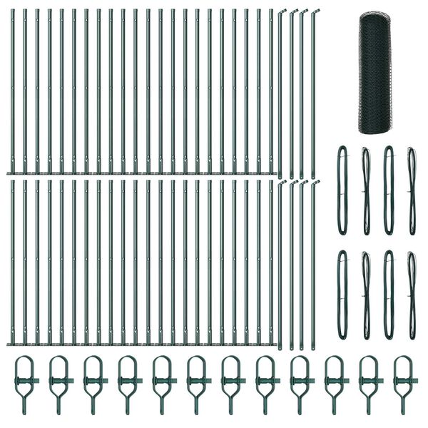 vidaXL &Sigma;&tau;ύ&lambda;&omicron;&sigmaf; &Pi;&epsilon;&rho;&iota;&phi;&rho;ά&xi;&epsilon;&omega;&nu; &Pi;&rho;ά&sigma;&iota;&nu;&omicron; 100 x 0,4 &mu; (25 mm &pi;&lambda;έ&gamma;&mu;&alpha;)