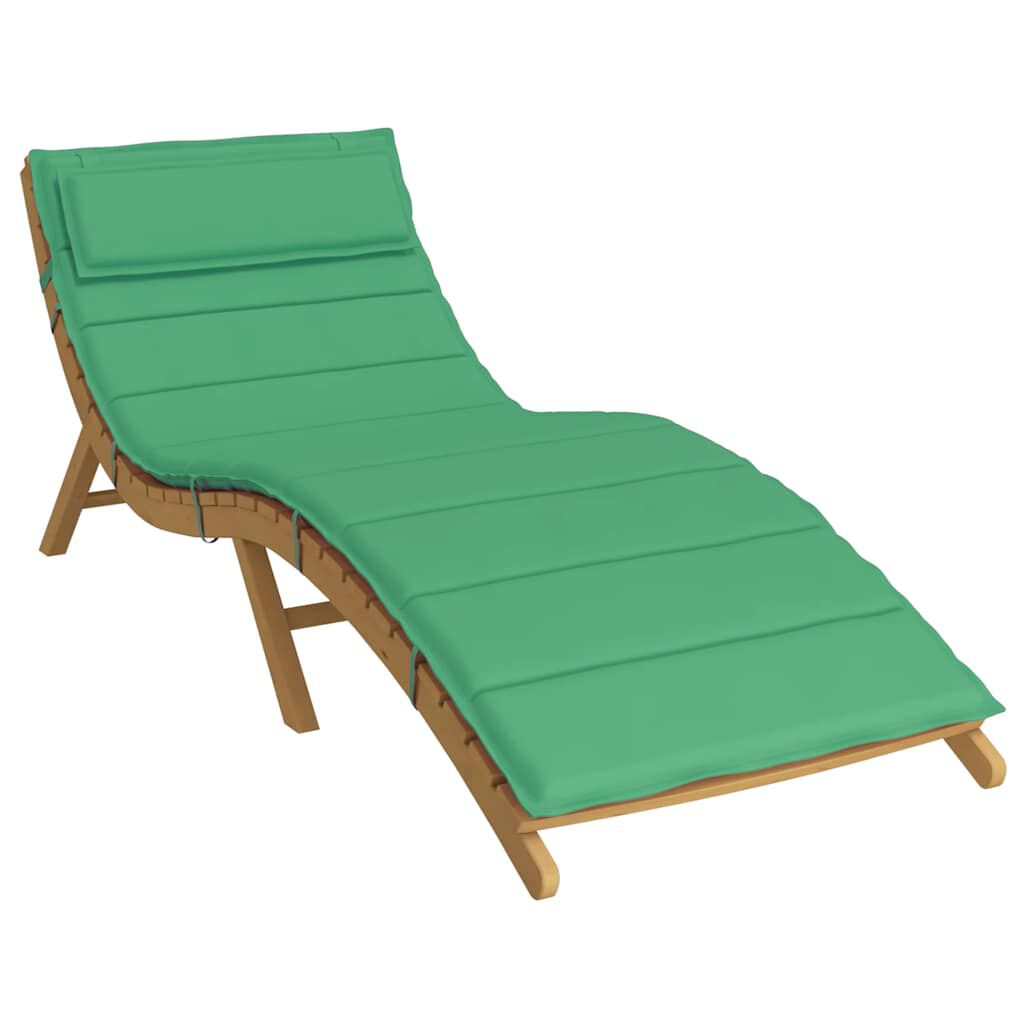 vidaXL Μαξιλάρι Ξαπλώστρας Πράσινο 180x60x4 εκ. από Ύφασμα Oxford