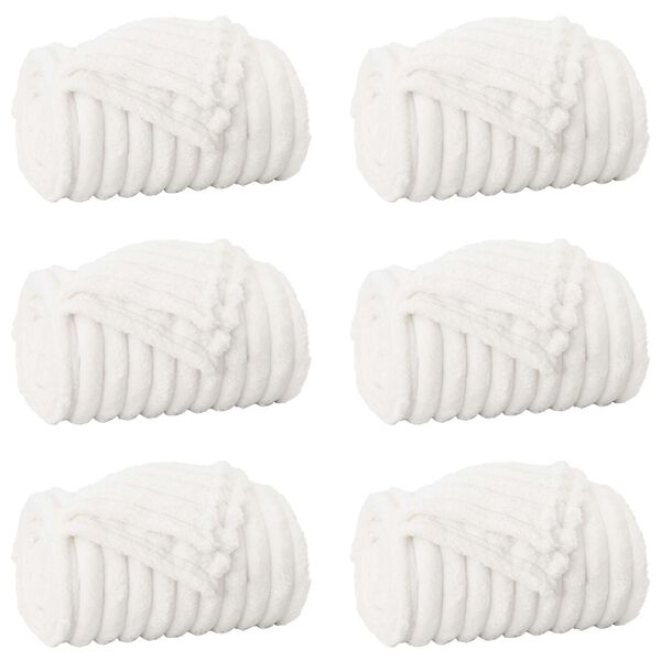 vidaXL &Rho;&iota;&chi;&tau;ά&rho;&iota;&alpha; 6 pcs &Lambda;&epsilon;&upsilon;&kappa;ό 150 x 130 &epsilon;&kappa; &Mu;&alpha;&lambda;&lambda;ί