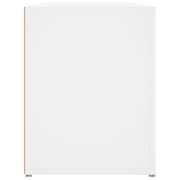 vidaXL Παπουτσοθήκη Λευκή 100 x 35 x 45 εκ. από Επεξεργασμένο Ξύλο