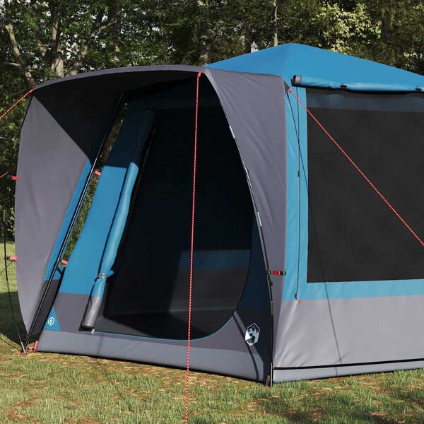 vidaXL Σκηνή Camping Μπλε 420 x 420 x 227 εκ Πολυεστέρας