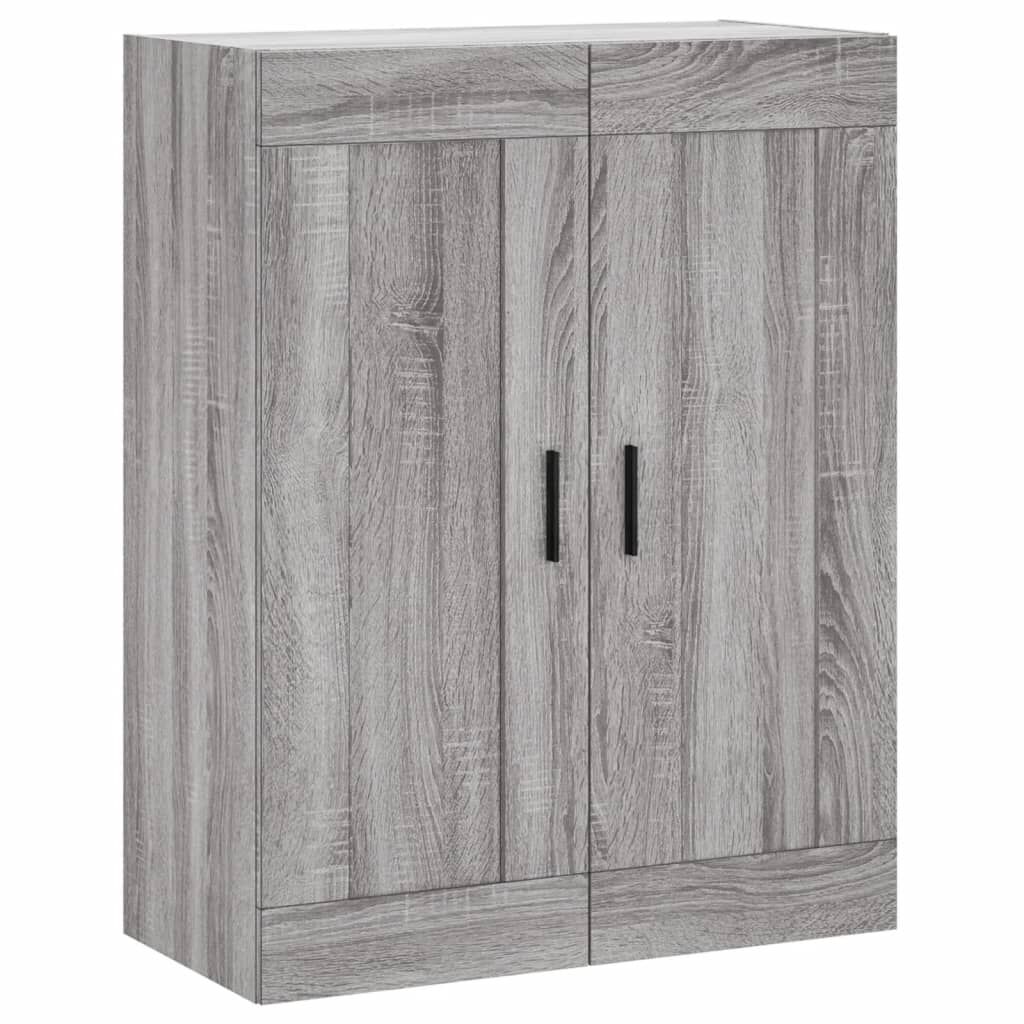 vidaXL Ντουλάπι Γκρι Sonoma 69,5 x 34 x 180 εκ. Επεξεργασμένο Ξύλο