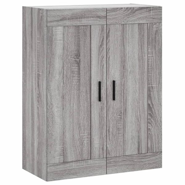 vidaXL Ντουλάπι Γκρι Sonoma 69,5 x 34 x 180 εκ. Επεξεργασμένο Ξύλο