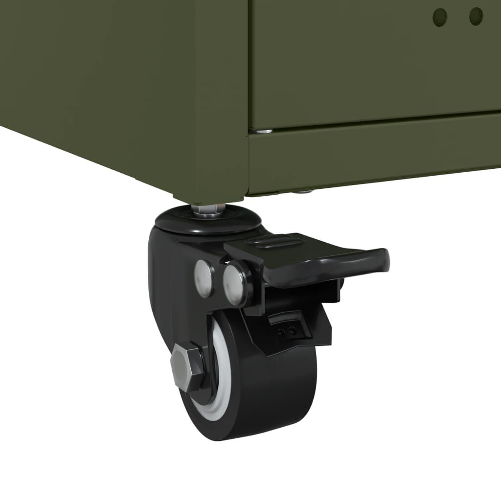vidaXL Έπιπλο Τηλεόρασης Πράσινο Λαδί 68x39x43,5 εκ. από Ατσάλι