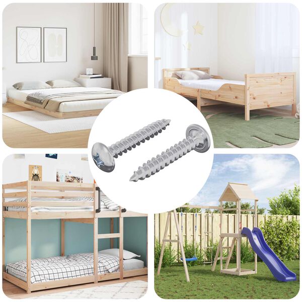 vidaXL &Xi;&upsilon;&lambda;&omicron;&beta;ί&delta;&epsilon;&sigmaf; 2 pcs &Alpha;&sigma;&eta;&mu;ί M4 x 25 mm &Alpha;&tau;&sigma;ά&lambda;&iota;