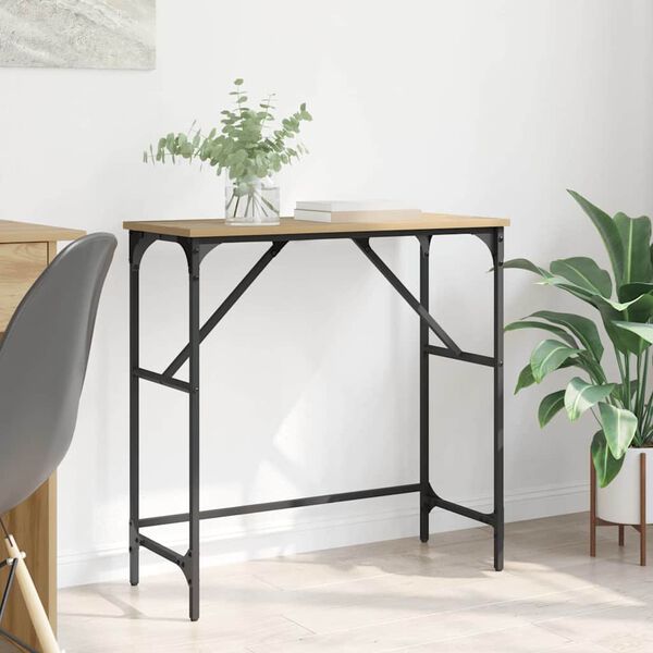 vidaXL Τραπέζι κονσόλας Artisan Oak 75 x 32 x 75 εκ.