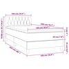 vidaXL &Kappa;&rho;&epsilon;&beta;ά&tau;&iota; Boxspring &mu;&epsilon; &Sigma;&tau;&rho;ώ&mu;&alpha; & LED &Sigma;&kappa;. &Mu;&pi;&lambda;&epsilon; 100x200&epsilon;&kappa;. &Beta;&epsilon;&lambda;&omicron;ύ&delta;&iota;&nu;&omicron;