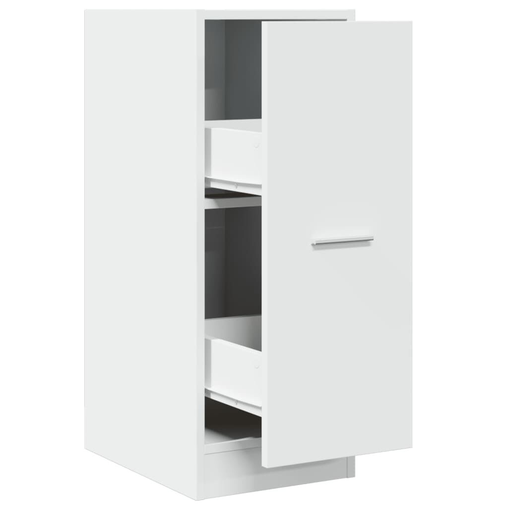 vidaXL Συρταριέρα Γενικής Χρήσης Λευκή 30x41x77,5 εκ. Επεξ. Ξύλο