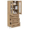 vidaXL Highboard Artisan Oak 69,5 x 34 x 90 &epsilon;&kappa;. &Epsilon;&pi;&epsilon;&xi;&epsilon;&rho;&gamma;&alpha;&sigma;&mu;έ&nu;&omicron; &xi;ύ&lambda;&omicron;