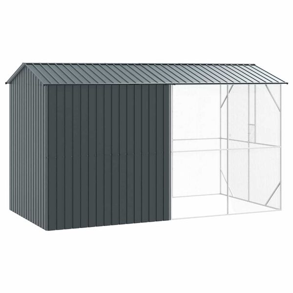 vidaXL Κλουβί Πουλιών Ανθρακί 430 x 208 x 247 εκ Γαλβανισμένος χάλυβας