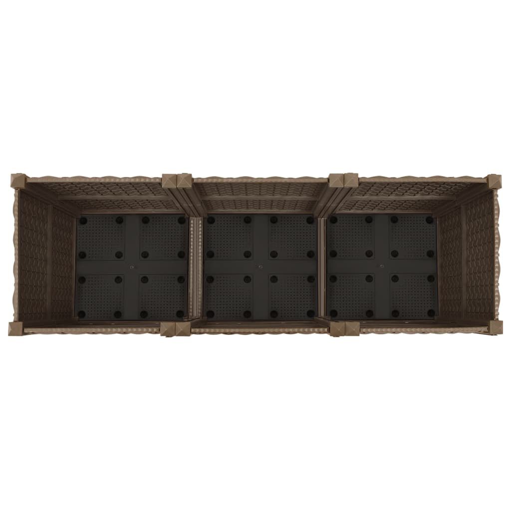 vidaXL Ζαρντινιέρα 120 x 40 x 38 εκ. από Πολυπροπυλένιο