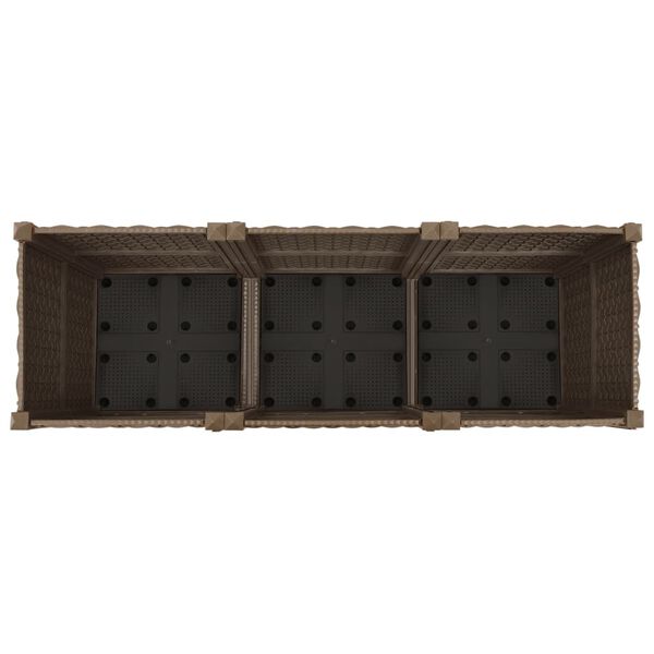 vidaXL Ζαρντινιέρα 120 x 40 x 38 εκ. από Πολυπροπυλένιο