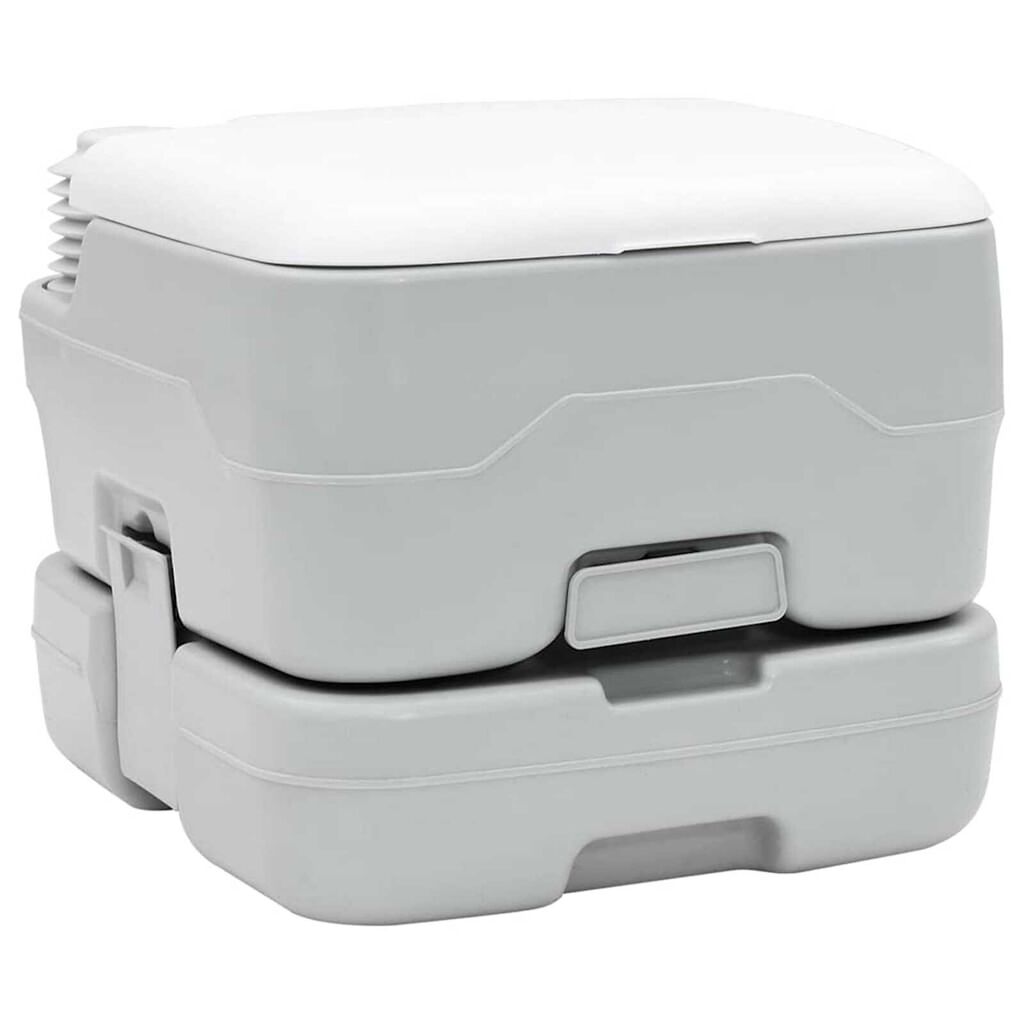 vidaXL Φορητή Τουαλέτα Καμπίνας Γκρι 41.5 x 36.5 x 30 cm