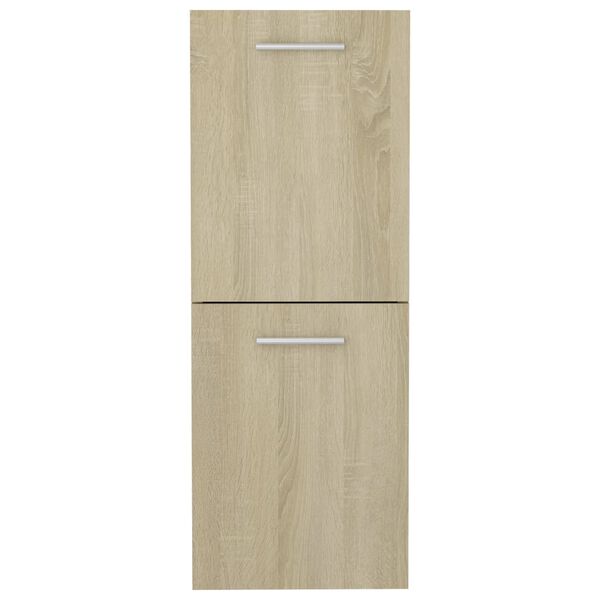 vidaXL Στήλη Μπάνιου Sonoma Δρυς 30 x 30 x 80 εκ. από Επεξ. Ξύλο