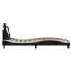 vidaXL Σκελετός Κρεβατιού Viana Χωρίς Στρώμα Μαύρο/Λευκό 80x200εκ Συνθετικό Δέρμα