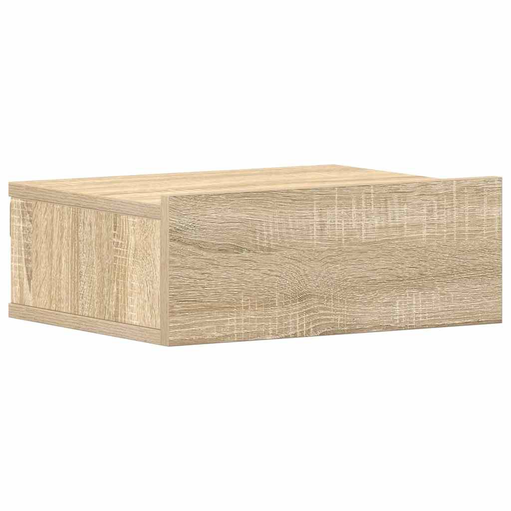 vidaXL Κομοδίνα Κρεμαστά 2 τεμ. Sonoma Δρυς 40x30x15εκ. από Επεξ. Ξύλο