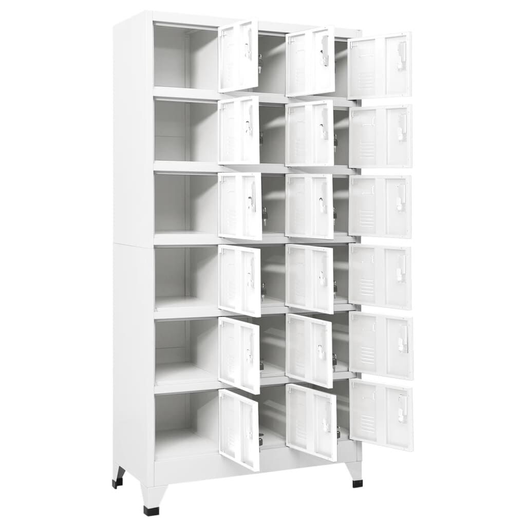 vidaXL Φοριαμός 90 x 40 x 180 εκ. Μεταλλικός με 18 Τμήματα