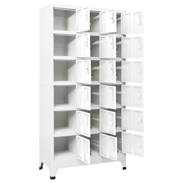 vidaXL Φοριαμός 90 x 40 x 180 εκ. Μεταλλικός με 18 Τμήματα
