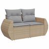 vidaXL Σετ Καναπέ Κήπου 8 pcs Μπεζ συνθετικό ρατάν